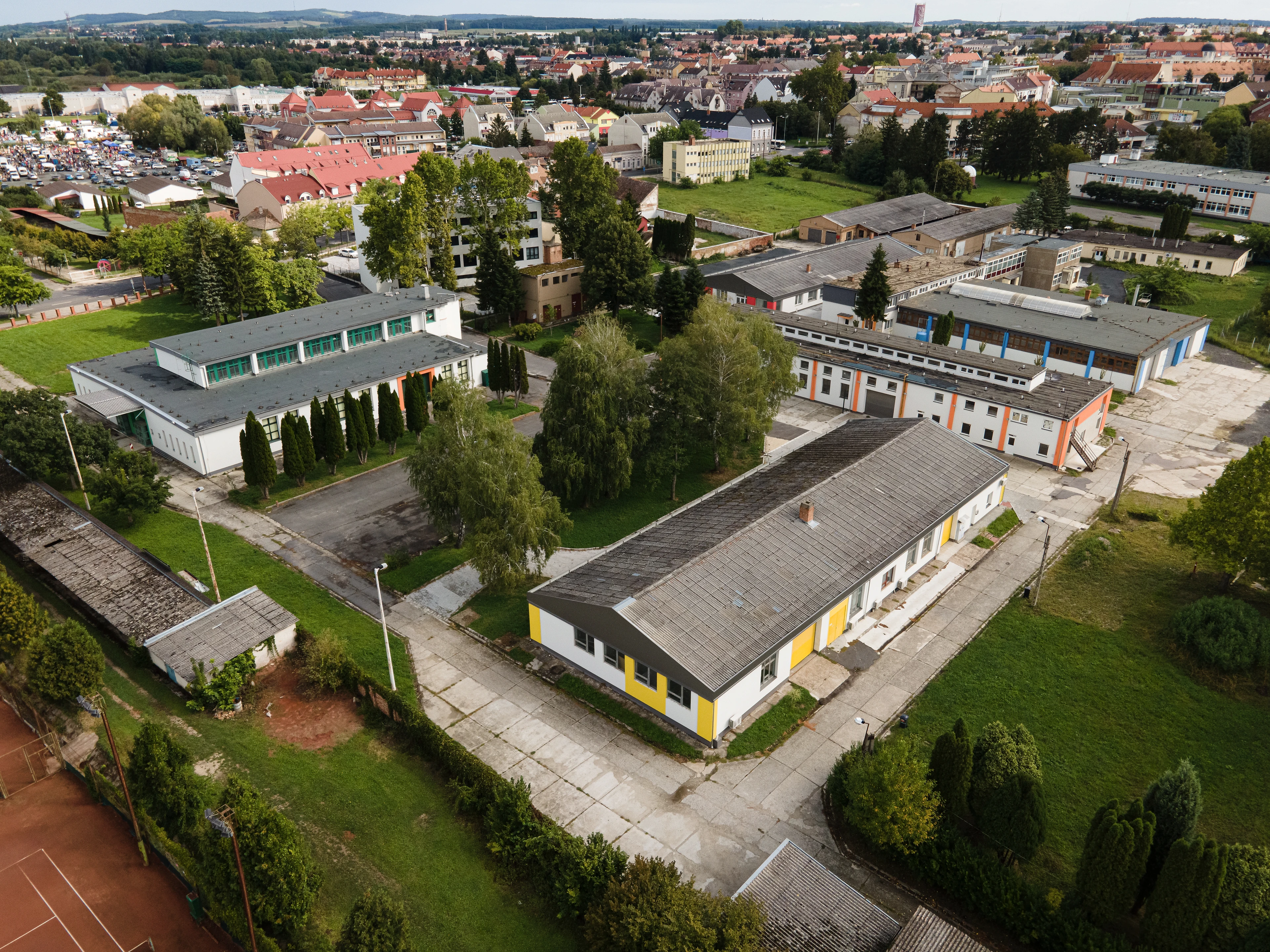 Király Udvar telephely drón felvétele